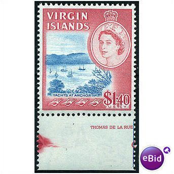 Virgin Islands 1964 SG191 $1.40 Light Blue & Red U/M