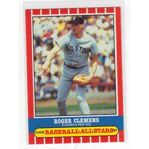 1987 Fleer All Stars Roger Clemens Limited Edition baseball card #10 – Oddball