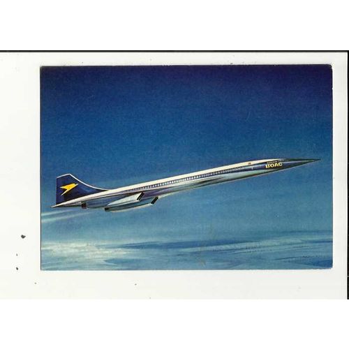 Aviation BOAC CONCORDE Postcard by Dixon (T 7281)