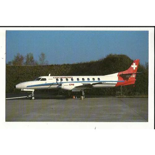 Aviation CROSSAIR CPS SA227AC METRO III Postcard by Buchair (8962)