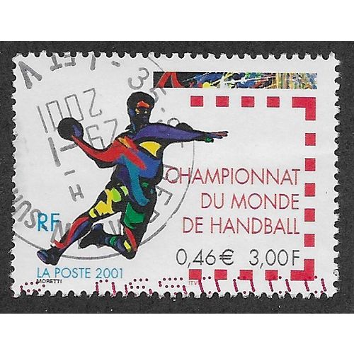 FRA 2001 3F 'WORLD HANDBALL CHAMPIONSHIPS' FINE USED (EBID55-927)
