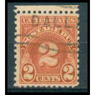 Used J81 2c Postage Due Barely Clears WA1298