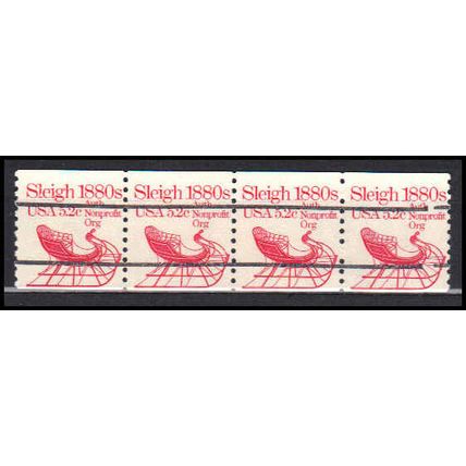 1900a 5.2c Sleigh Fine MNH Dry Gum Gap Single+3 RS PreCnx CA0740