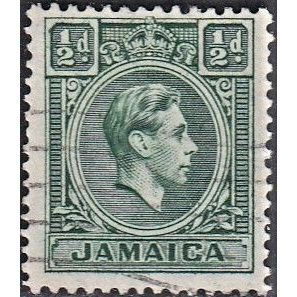 JAMAICA, 1938 1/2d George VI, SG 121 (Scott #116), used.