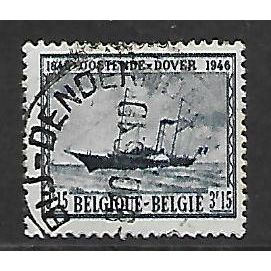BELGIUM 1946 3F.15 GREY PADDLE STEAMER SG1176 FINE USED