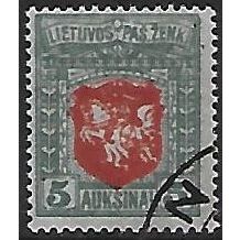 Mi 60 C: 5 A. green/red Definitive Stamp: State Arms