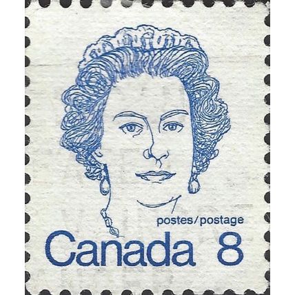 CANADA, Queen Elizabeth II, blue 1974, 8c