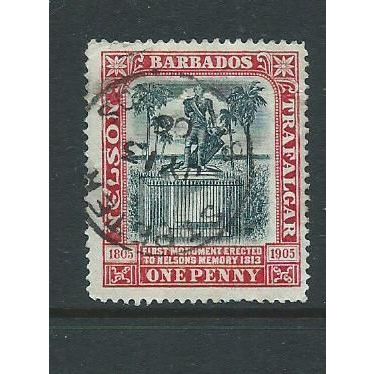 barbados stamps sg147 sg 147 nelson used fu steel cds