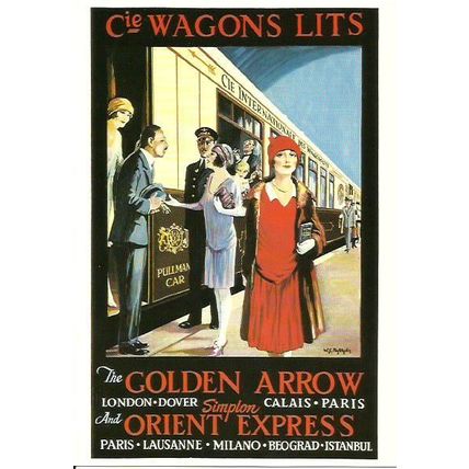Advertising GOLDEN ARROW & ORIENT EXPRESS Postcard (Santoro M600)