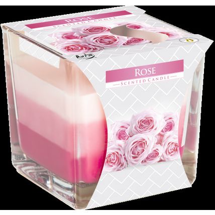 Rainbow Jar Candle - Rose