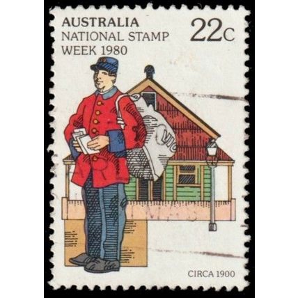 Australia 1980 22c Postman Looking Left #2 EFU - SG 753