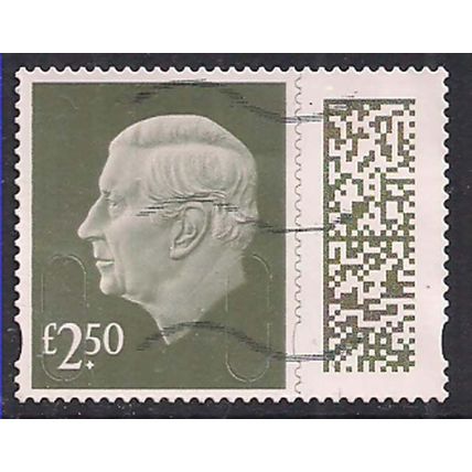GB 2024 KC 3rd £2.50 Gooseberry Green Machin Used SG V5026 ( J1314 )
