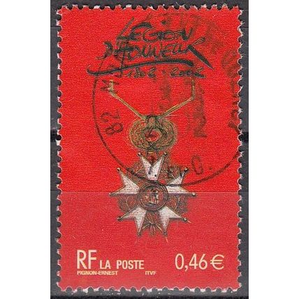 France 2002 Michel 3627 O Cote (2008) 1.00 € 200 Ans Légion honneur Cachet rond