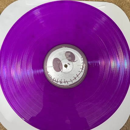 Nightmare Before Christmas Soundtrack Yellow & Purple Vinyl 2 LP TARGET Elfman