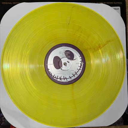 Nightmare Before Christmas Soundtrack Yellow & Purple Vinyl 2 LP TARGET Elfman