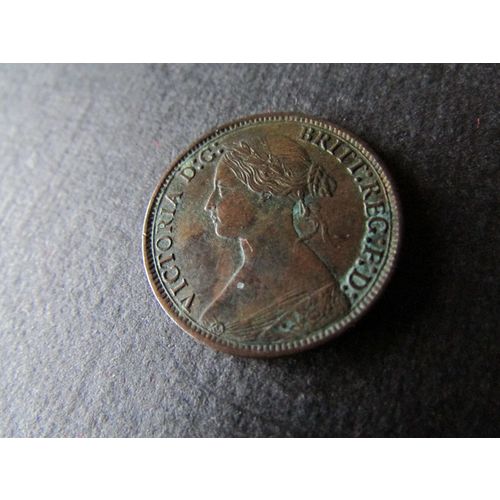 1866 QUEEN VICTORIA FARTHING FREE POST. AS