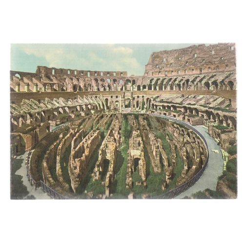 EXCAVATIONS, THE COLISEUM, ROME, ITALY unused postcard 1960's =