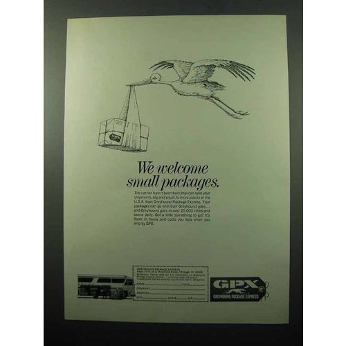 1969 Greyhound Package Express GPX Ad - We Welcome