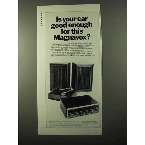 1971 Magnavox Model 9299 Stereo Ad - Ear Good Enough