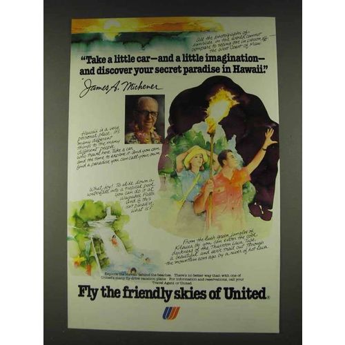 1978 United Airlines Ad - Paradise in Hawaii