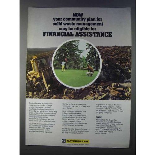 1980 Caterpillar Tractor Co. Ad - Financial Assistance