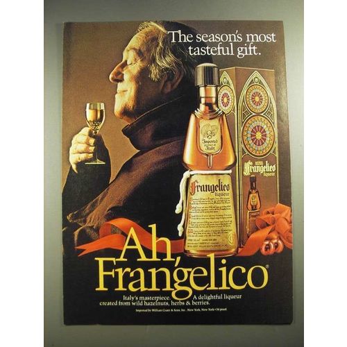 1983 Frangelico Liqueur Ad - Season's Most Tasteful Gift