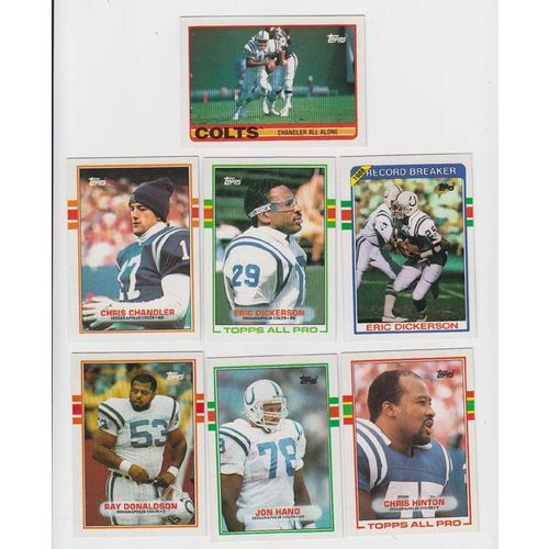 1989 Topps Football Indianapolis Colts team set w/Traded 19 cards- 2 Dickerson