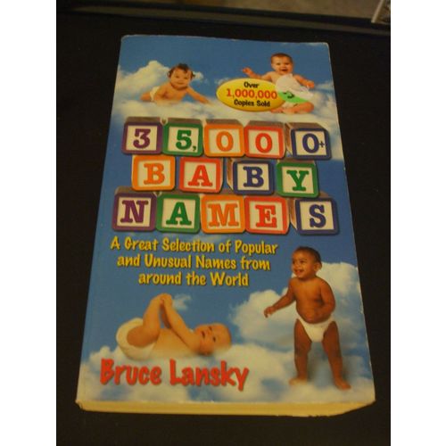 35,000+ Baby Names by Bruce Lansky (1995, Paperback)