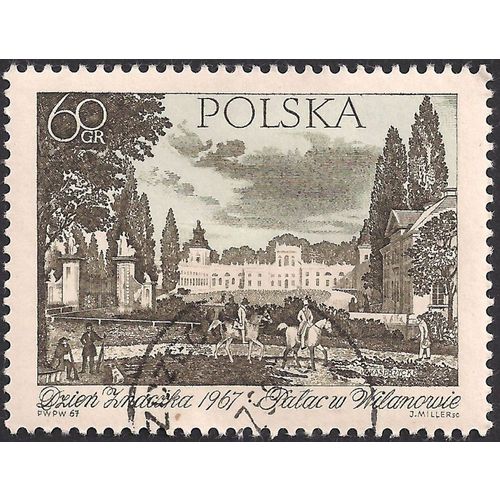 POLAND, The palace in Wilanow, grey 1967, 40 Gr