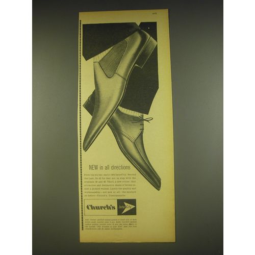 1963 Church's Carlos and Lennox Shoes Ad - New in all directions
