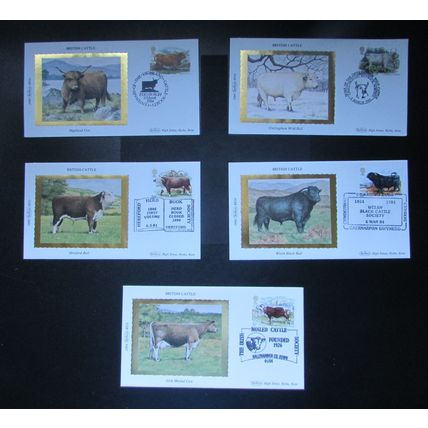 BENHAM - BRITISH CATTLE SMALL SILK COVER SET 1984