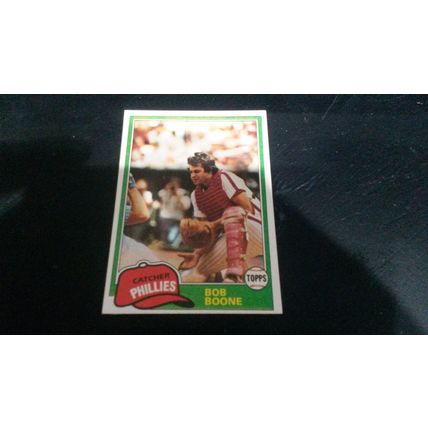 1981 Topps Card # 290 Bob Boone Very Good-Excellent (4) Philadelphia Phillies
