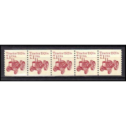 2127 7.1c Tractor Fine MNH Dry Gum PNC 1/5 X0719