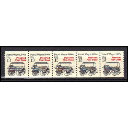 2258 13c Police Wagon Very Fine MNH Dry Gum PNC 1/5 X3144