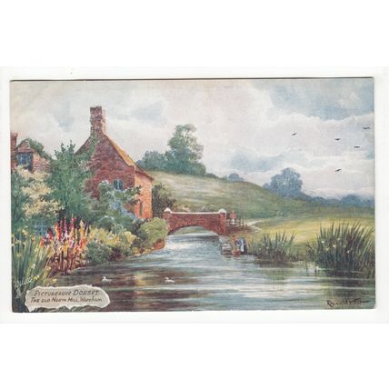 The Old North Mill Wareham Tuck's Oilette Art Postcard Picturesque Dorset 7763