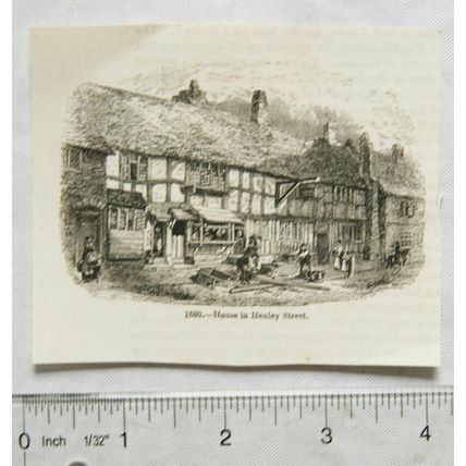 1860s engraving - House in Henley Street