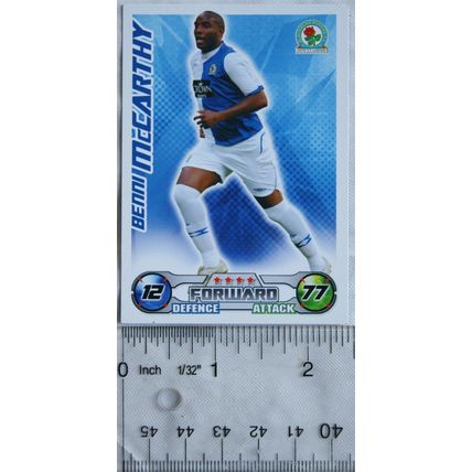 2008/09 Topps Match Attax Trading Card - Benni McCarthy, Blackburn Rovers