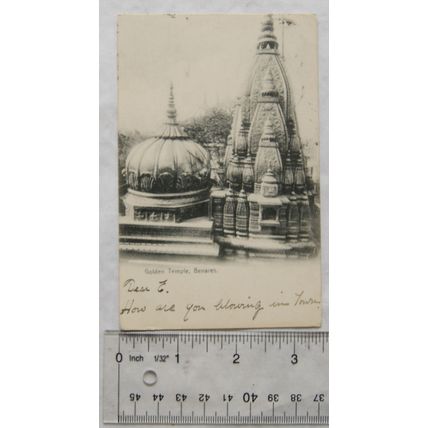 1905 postcard Golden Temple, Benares