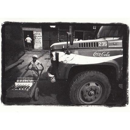 Coca Cola Truck Drinks Trolley Nicaragua Photo Postcard