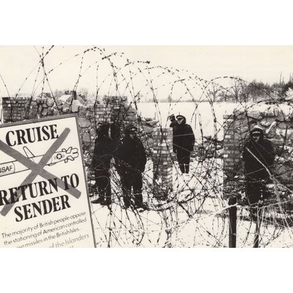 Molesworth Peace Camp Cruise Missile Invasion Police Arrests Postcard