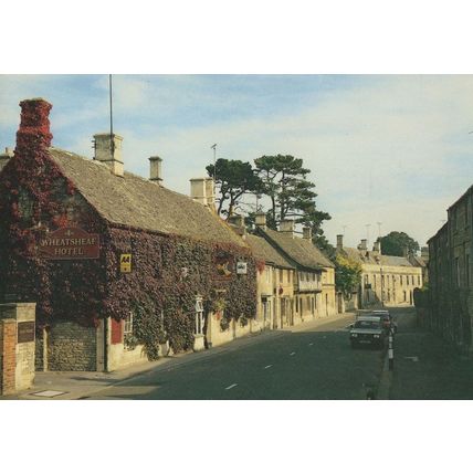 Northleach Wheatleaf Hotel Gloucester Pub Rare Postcard