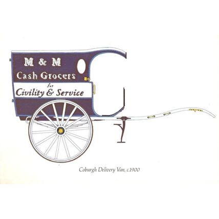 Coburgh Delivery Van Grocers Transport Postcard