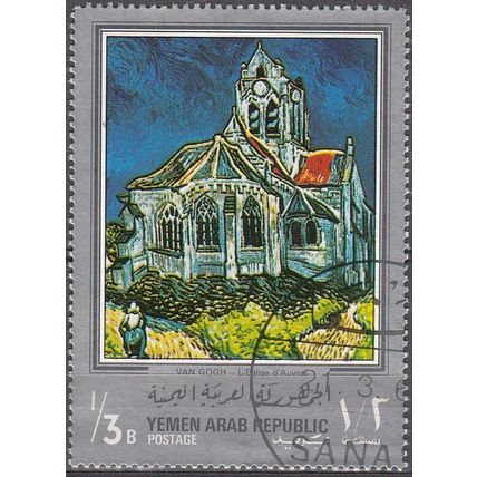 Yemen 1968 Michel 652 O Cote (2007) ?.?? Euro Vincent Van Gogh l'Eglise d'Auvers