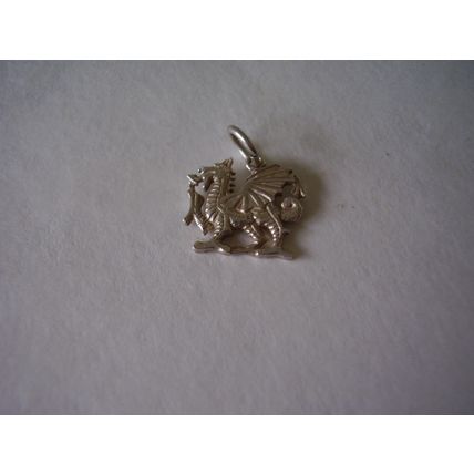 925 Welsh Dragon Silver Charm