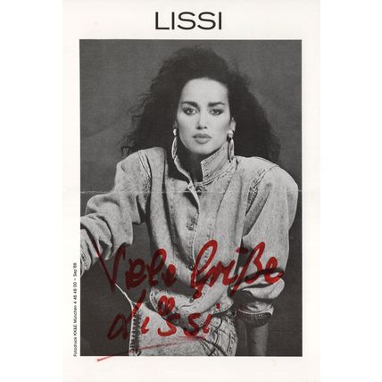 Lissi German Fashion Designer 1988 Hand Signed Photo Please Read