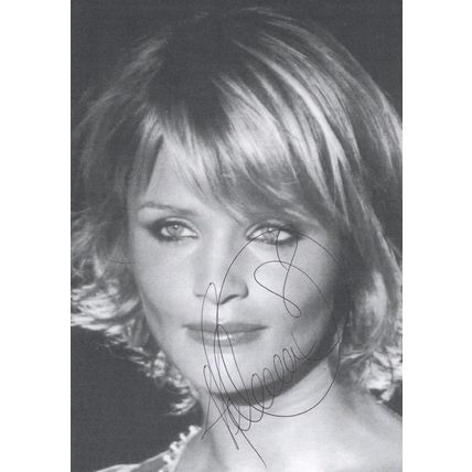 Helena Christensen Denmark Beauty Queen Supermodel Hand Signed Photo