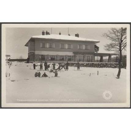 Turistický Hotel, Milovy, Českomoravská Vysočina, 1946 - VVP Foto Pohlednice