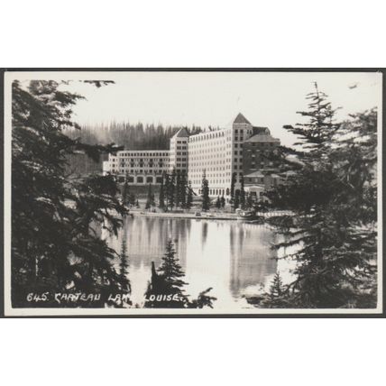Chateau, Lake Louise, Alberta, c.1940 - Byron Harmon RPPC