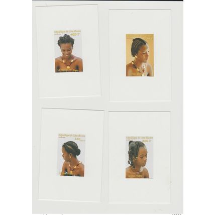 Côte d'Ivoire Ivory Coast Proof De Luxe 2000 Les tresses africaines