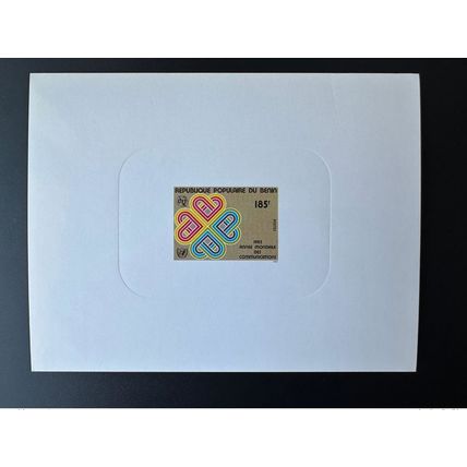 Benin 1983 Mi. 314 Epreuve De Luxe Proof Année mondiale des communications